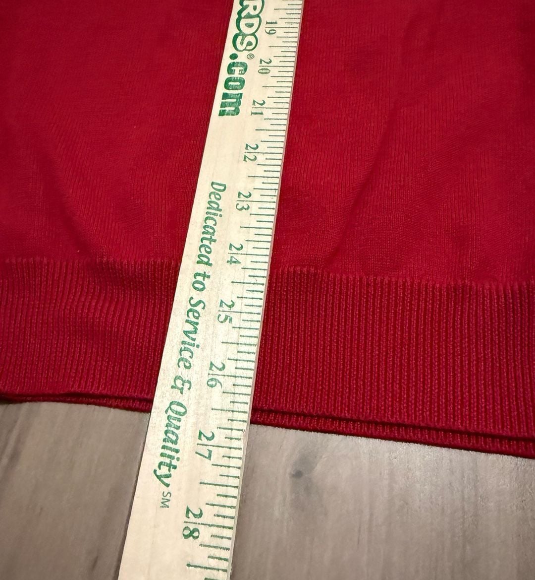 Vesi Sportswear Red Knit Sweater Vest Size XL Pima Cotton 7