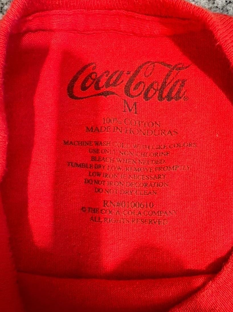 Coca-Cola Drink Atlanta T-Shirt Size M Red Cotton Short Sleeve 5
