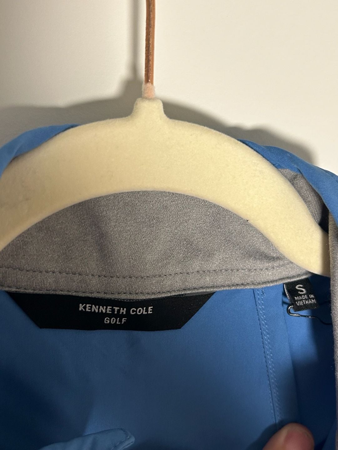 Kenneth Cole Golf Vest Size S Blue 1/4 Zip Golf Outerwear 3