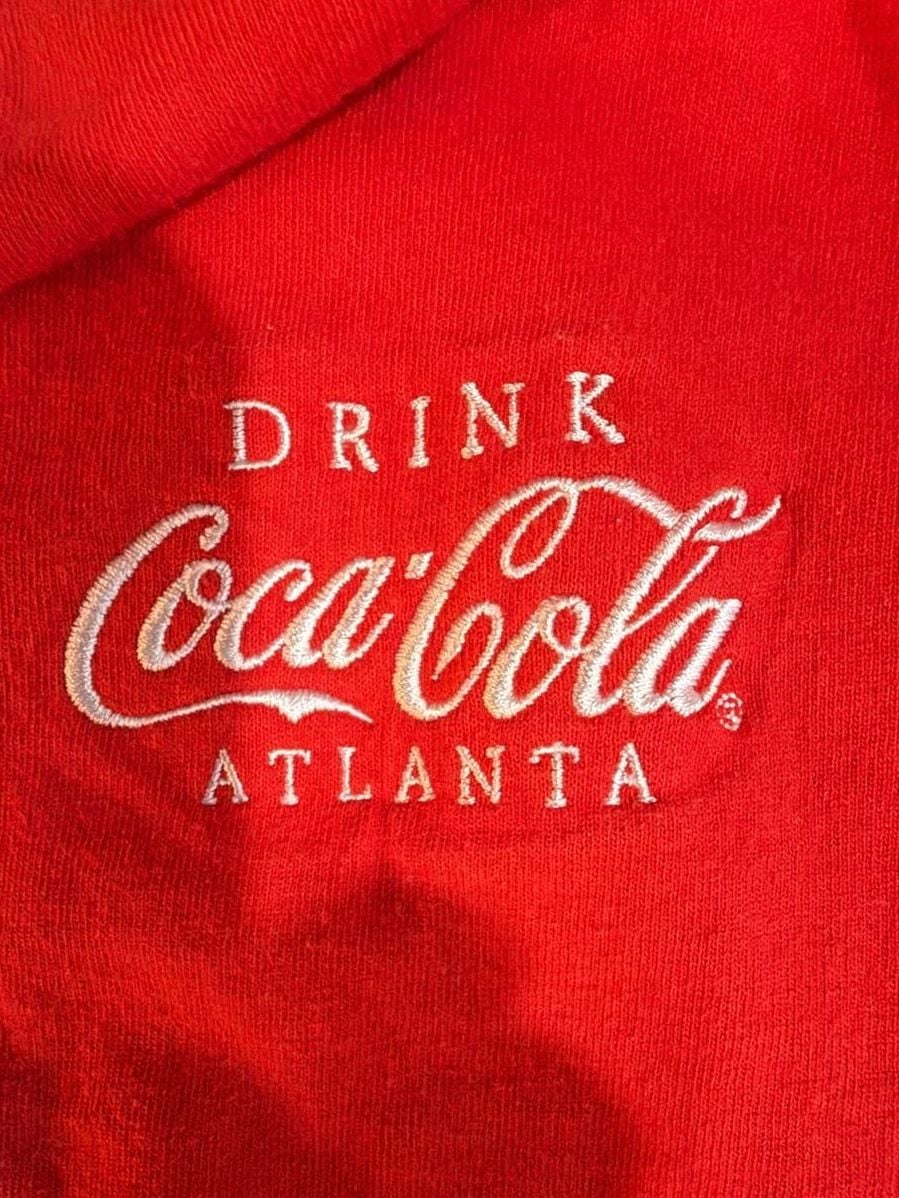 Coca-Cola Drink Atlanta T-Shirt Size M Red Cotton Short Sleeve 6