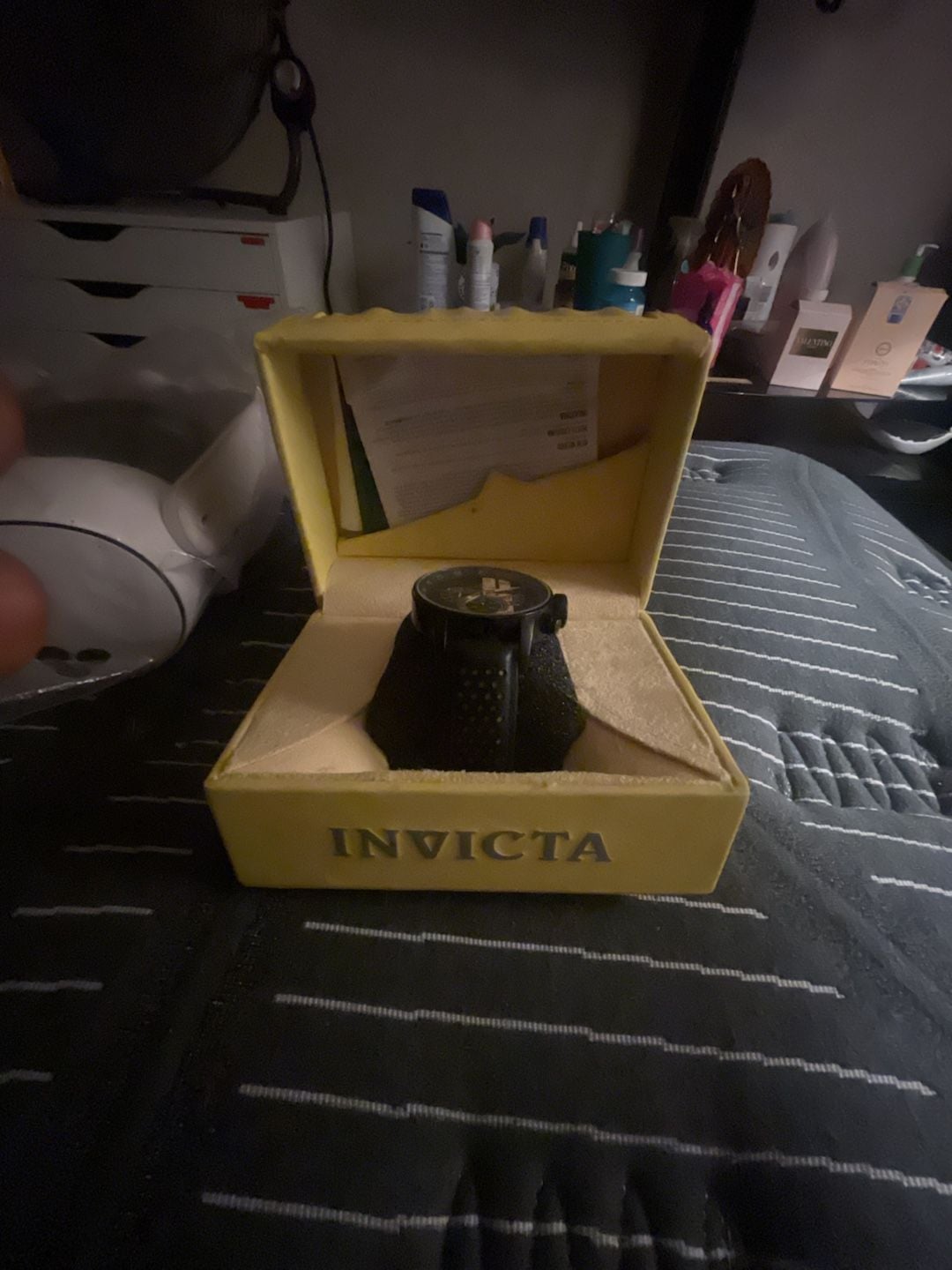 Invicta S1 Rally Scuba Chronograph Black and Yellow Polyurethane Watch 1