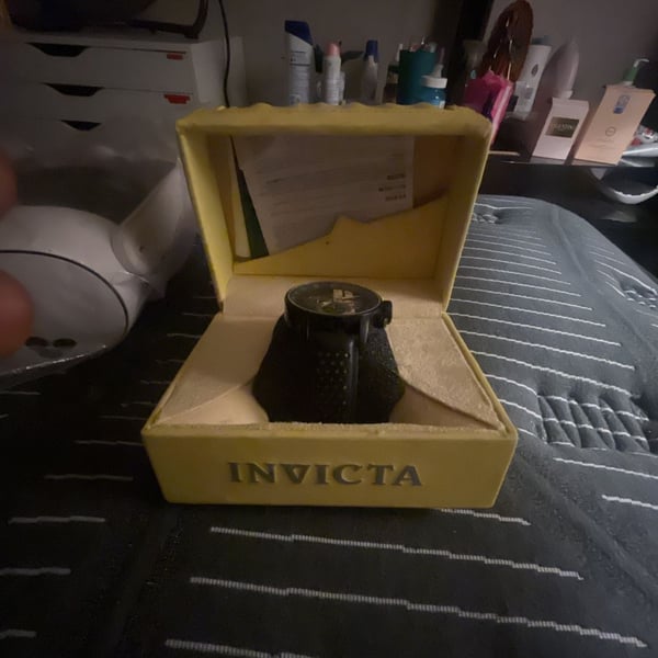 Invicta S1 Rally Scuba Chronograph Black and Yellow Polyurethane Watch