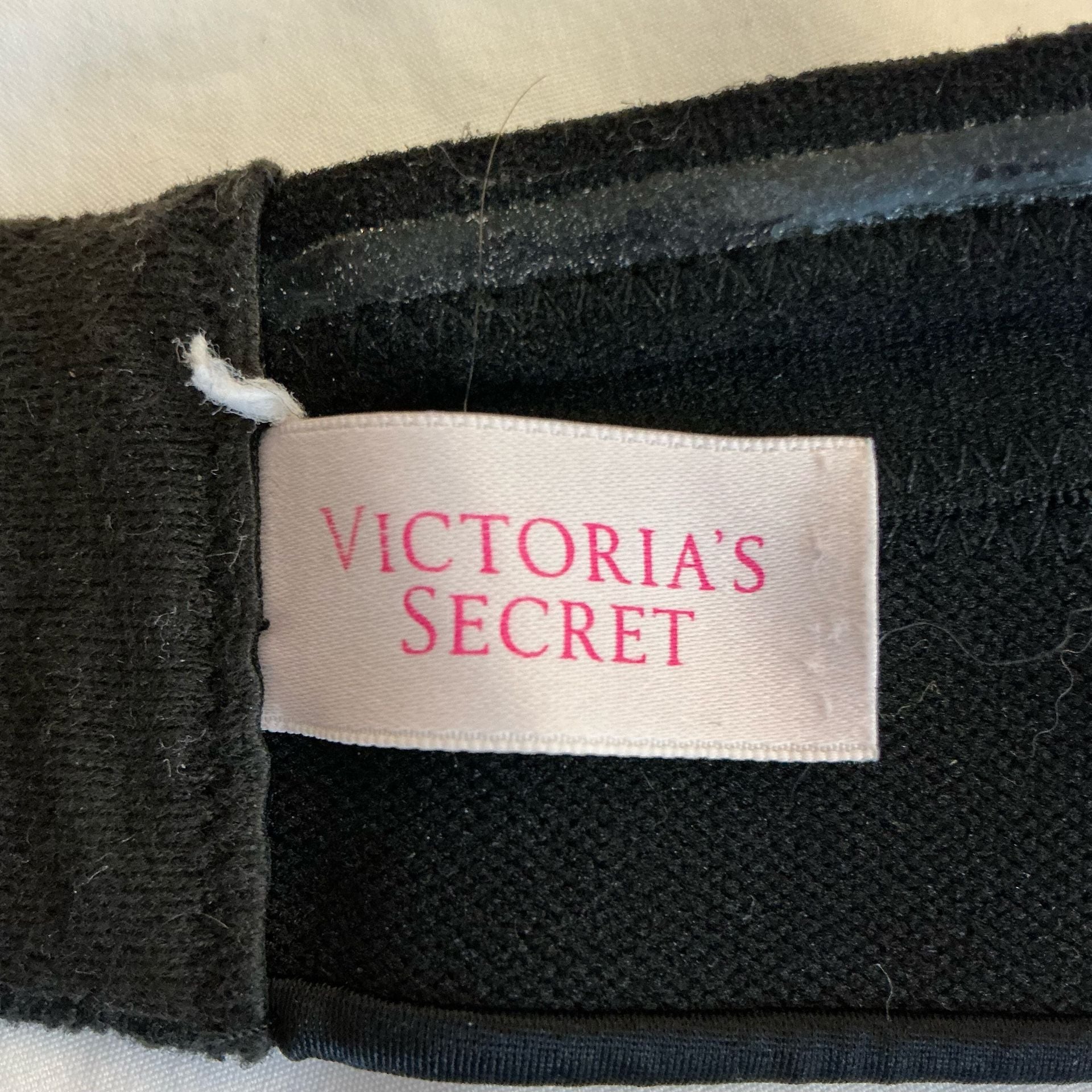 Victoria's Secret Strapless Bra Black Mesh Size 36B 7