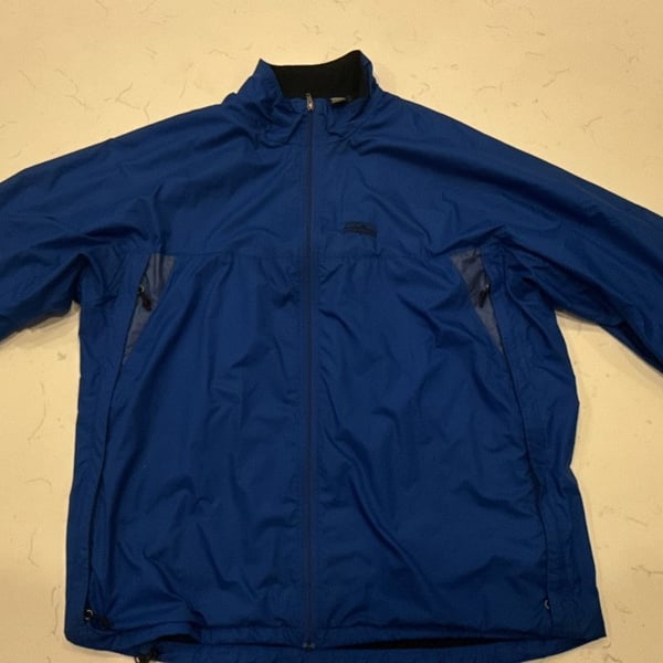 Patagonia Windbreaker Jacket Size XL Blue Lightweight Zip Up