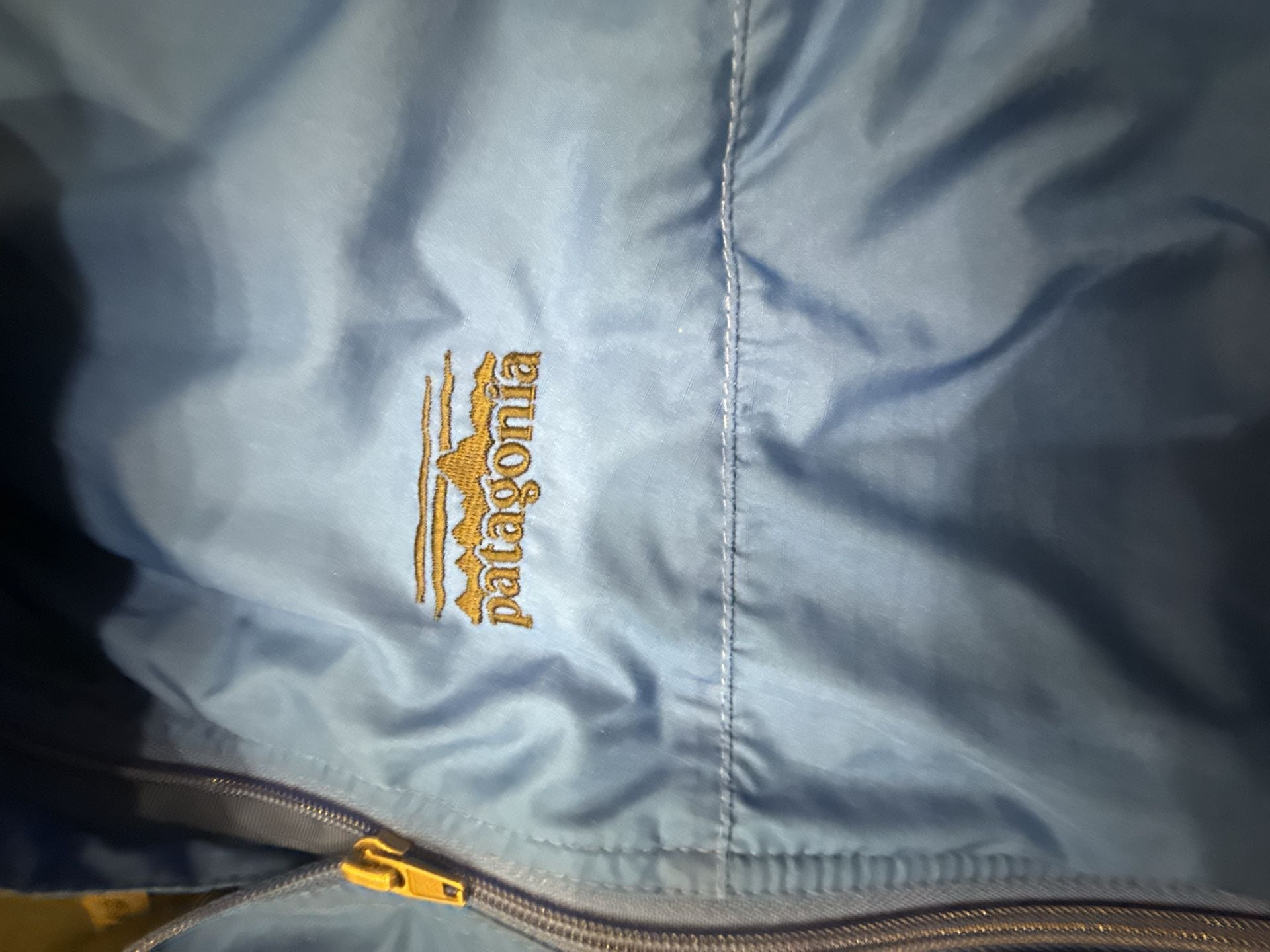 Patagonia Windbreaker Jacket Size XL Blue Lightweight Zip Up 4