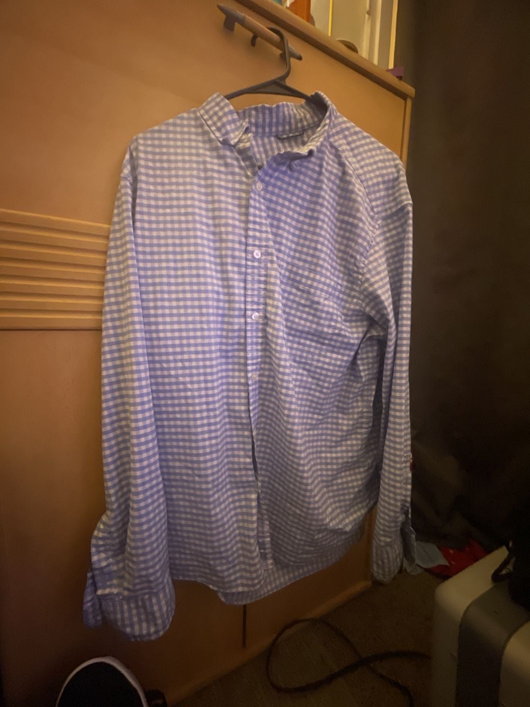 Vineyard Vines On-The-Go Performance Shirt Size XL Blue Gingham 2