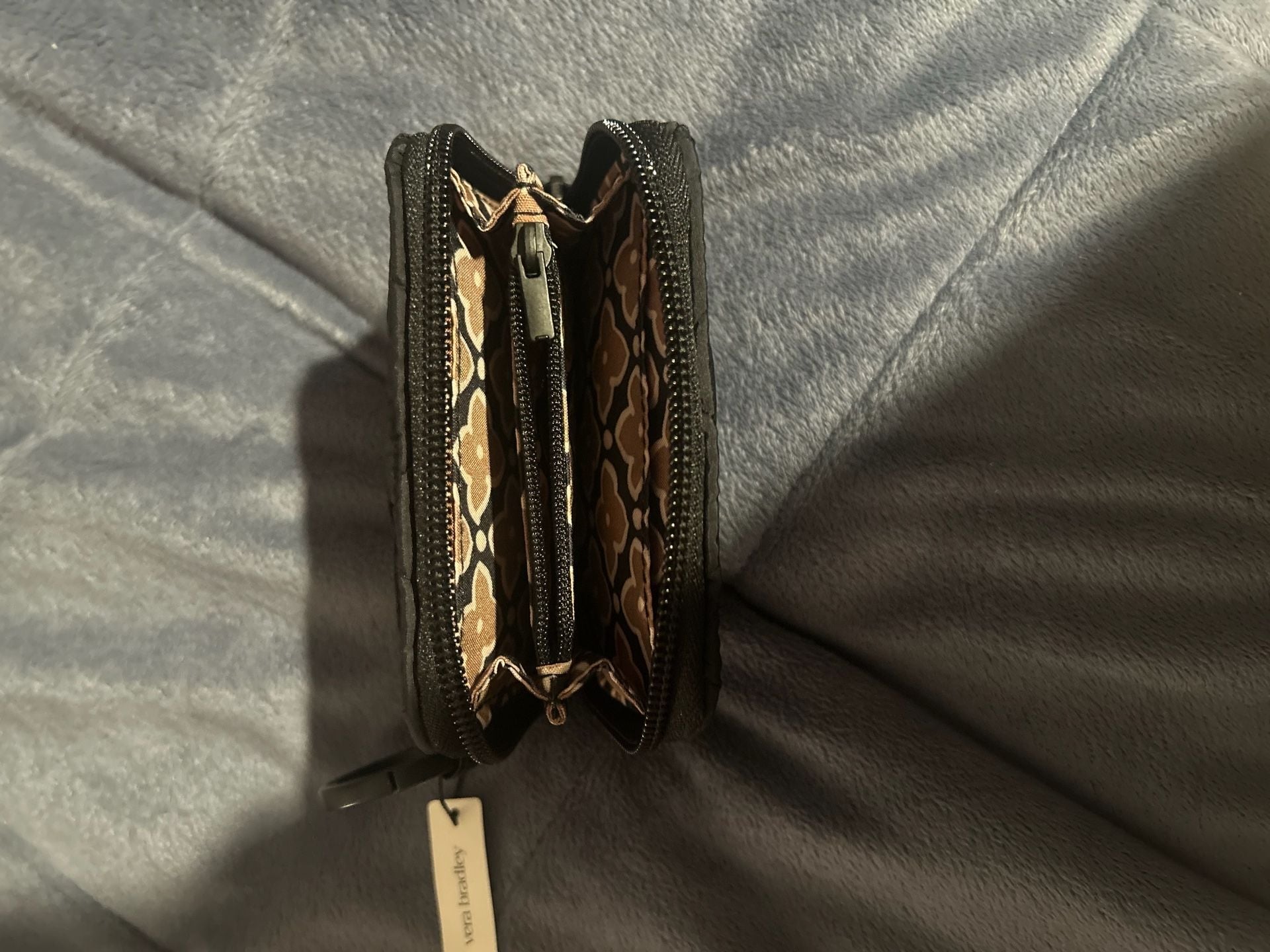 Vera Bradley Small Zip-Around Wallet Moonless Night Ultralight 4