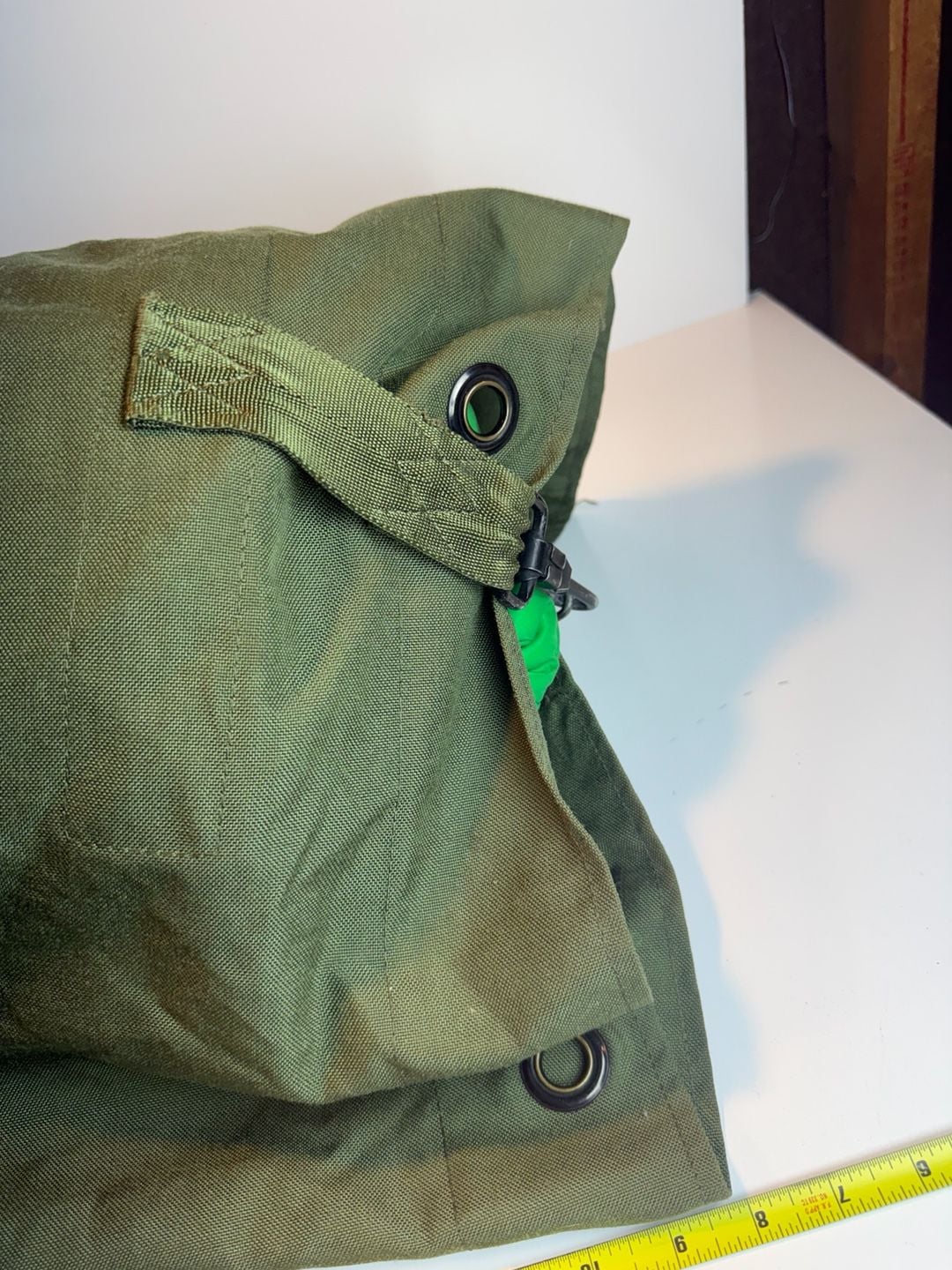 USA US Army Duffel Canvas Green Rucksack Bag Backpack 36” x 20" Vintage 9