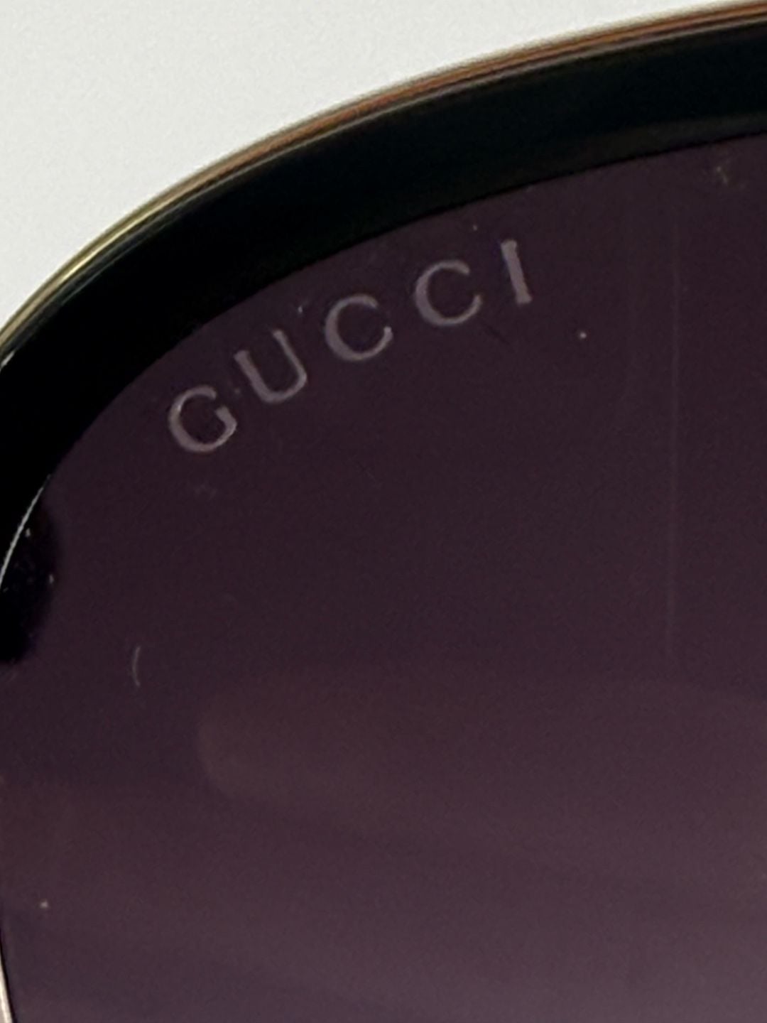 Gucci GG0062S Aviator Sunglasses Gold Black White 10