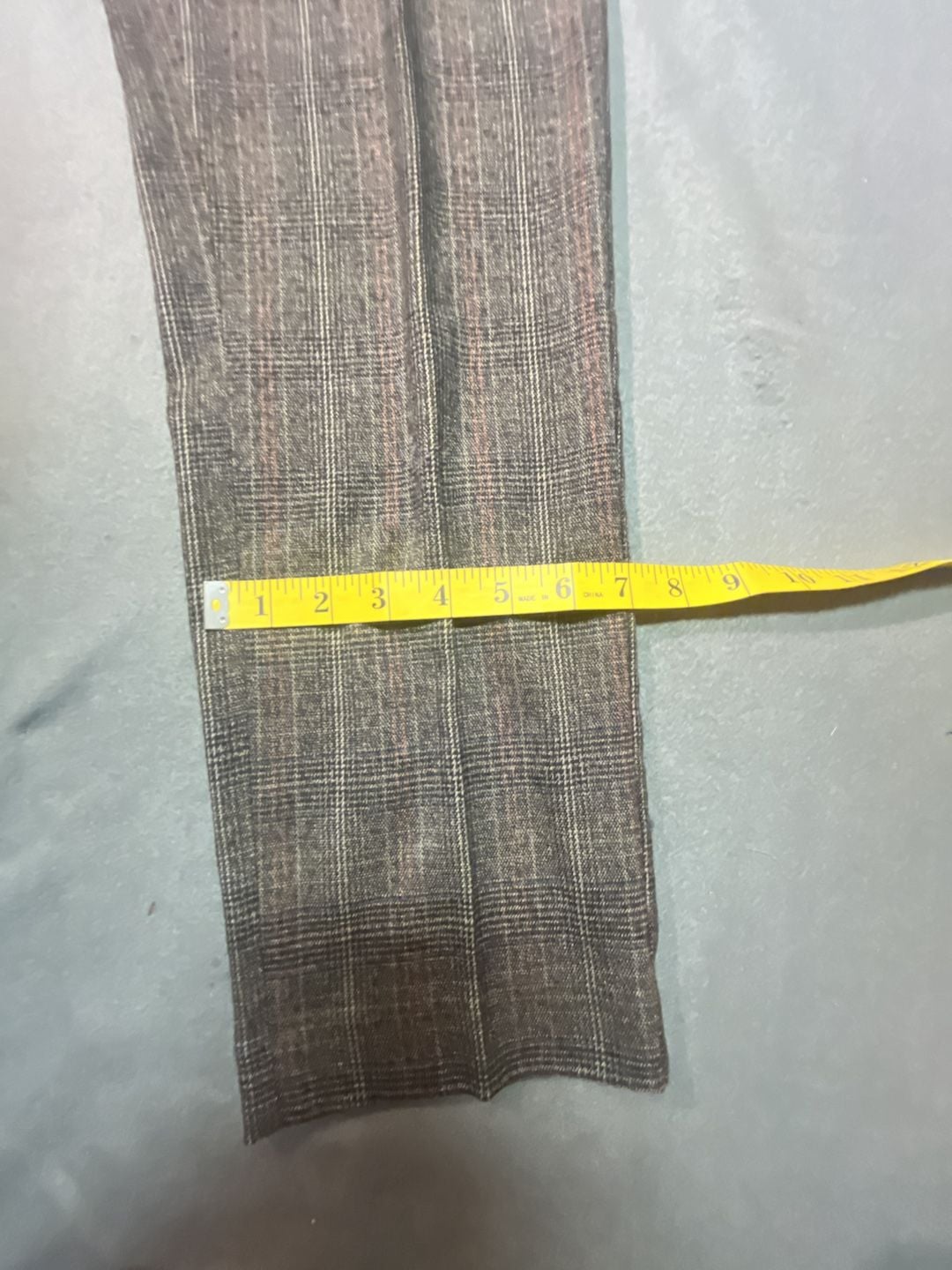 Zac & Rachel Plaid Pants Size 6 Brown Checkered Wide Leg 10