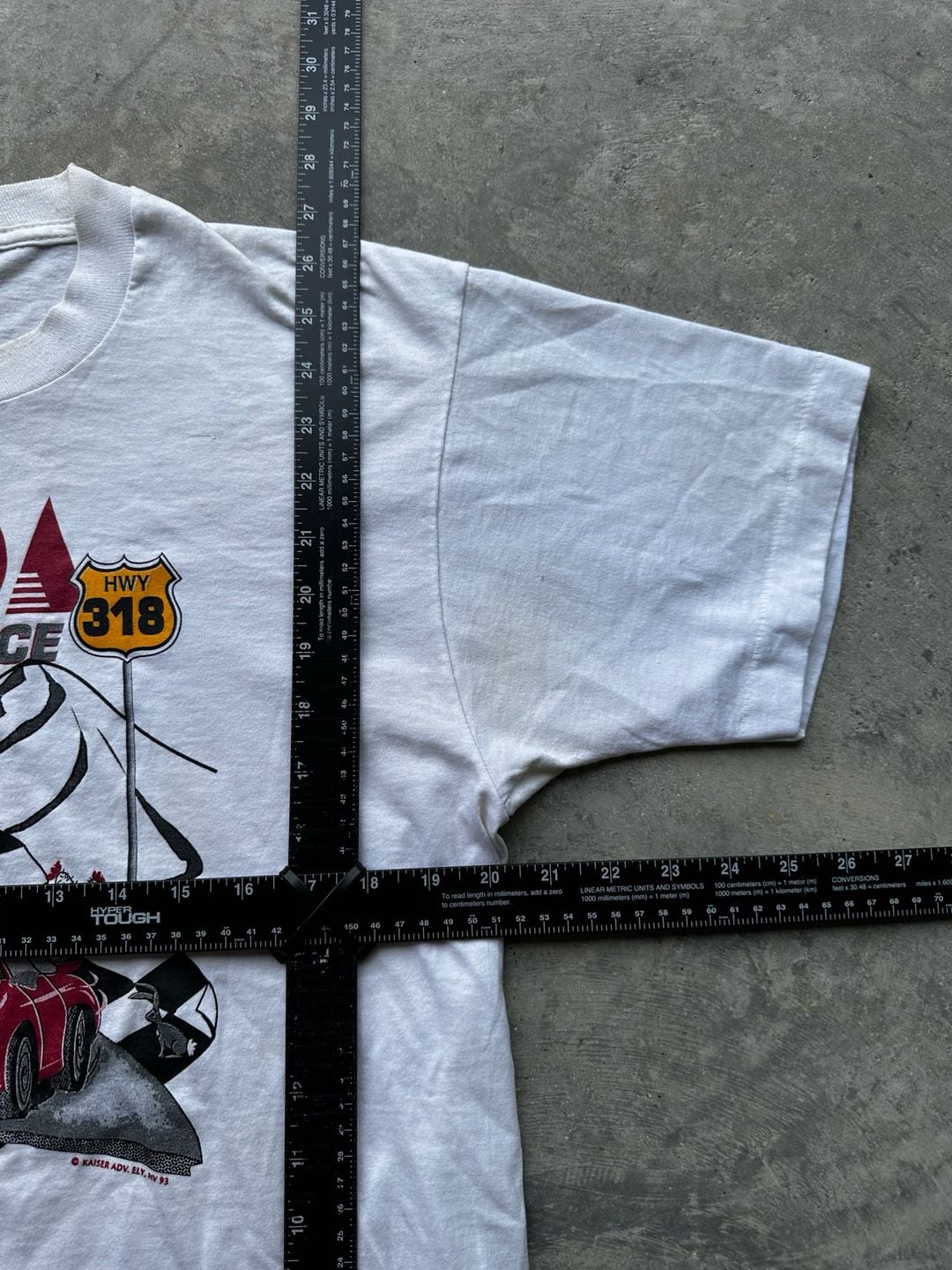 Screen Stars Best Nevada Open Road Race 1993 T-Shirt White Large 7