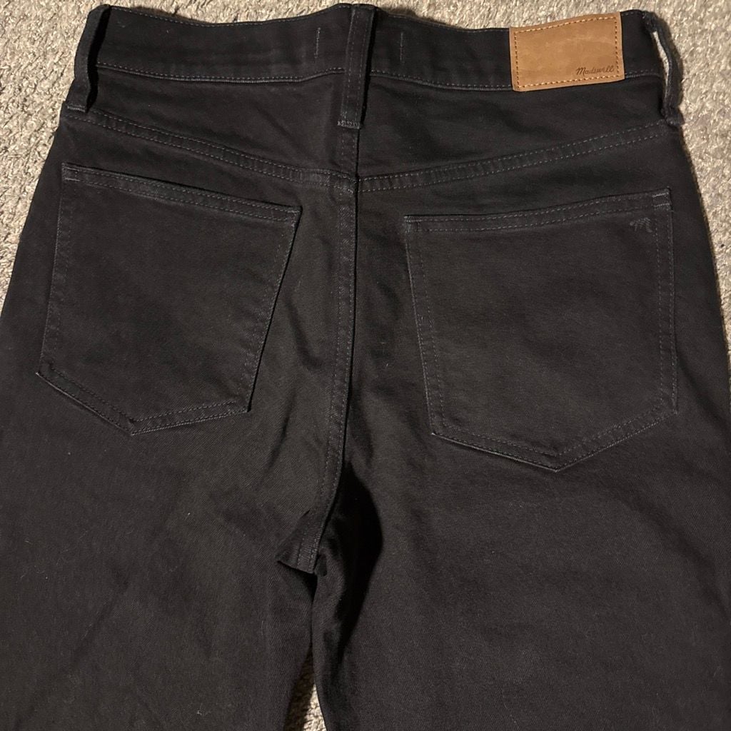 Madewell Flare Jeans Black Denim 28 4