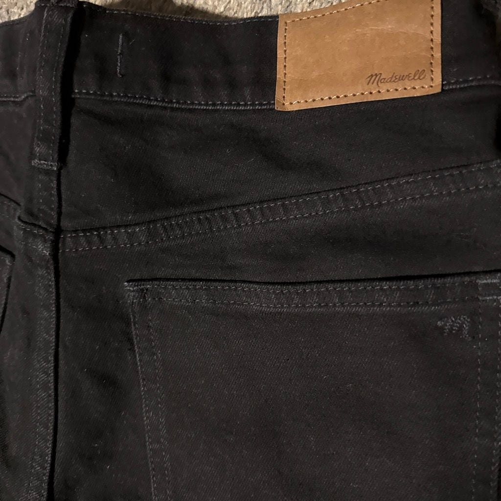 Madewell Flare Jeans Black Denim 28 7