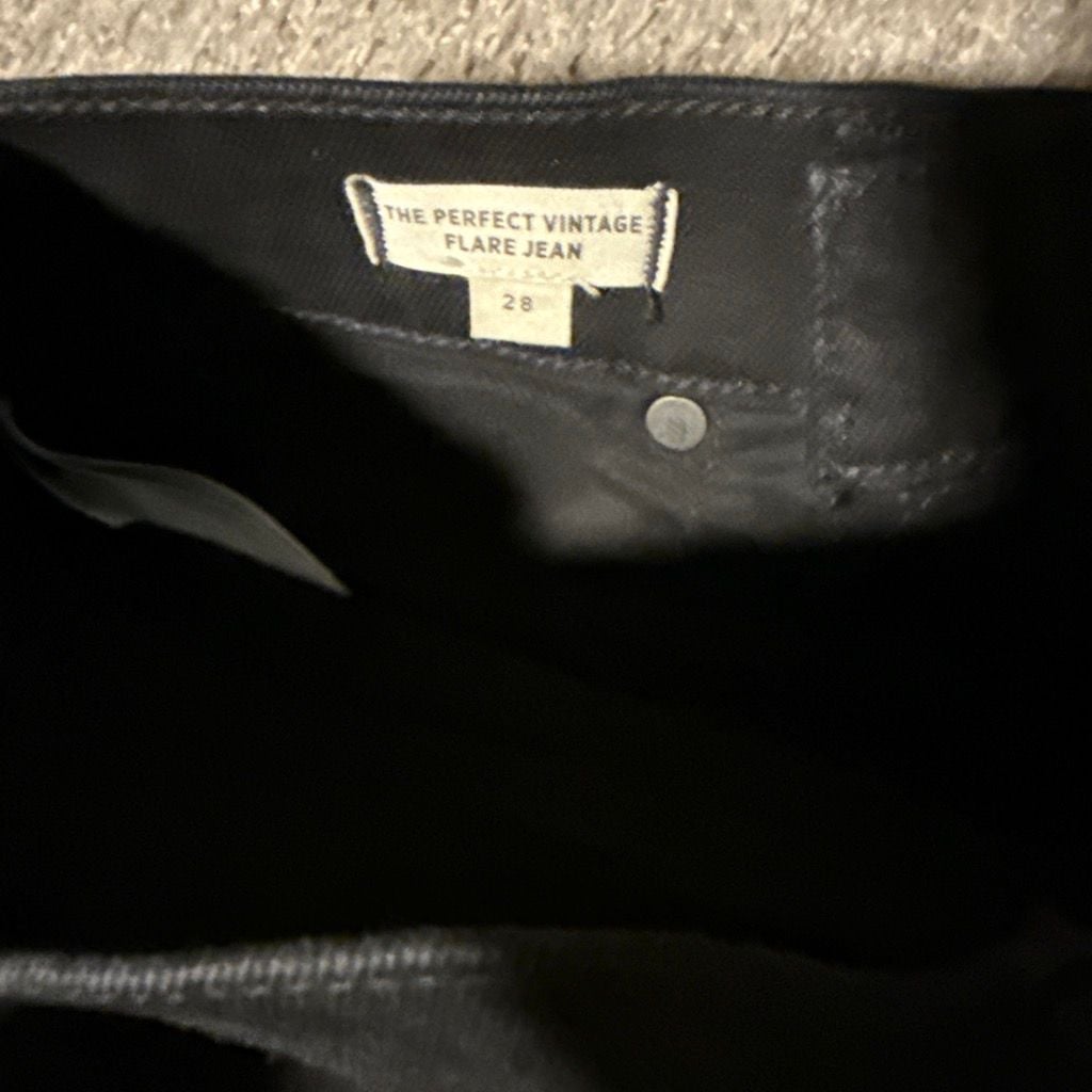 Madewell Flare Jeans Black Denim 28 8