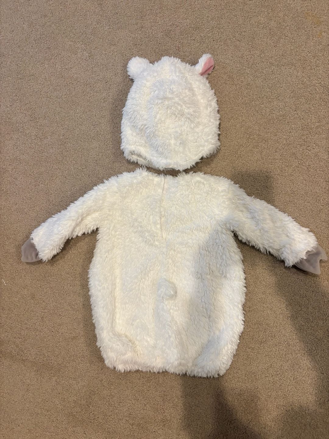 Pottery Barn Kids Lamb Costume Size 12-24 Mos White Sheep Lamb Halloween 3