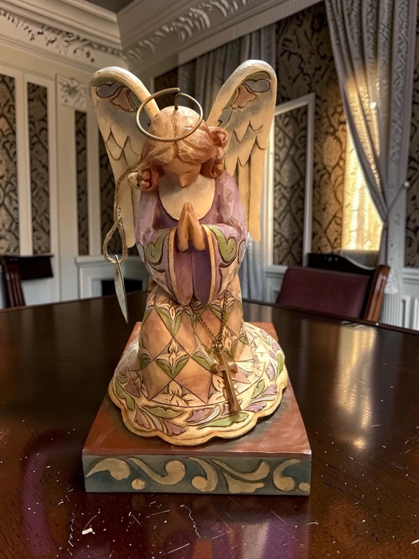 Jim Shore Heartwood Creek He's Always Listening Angel Figurine 1