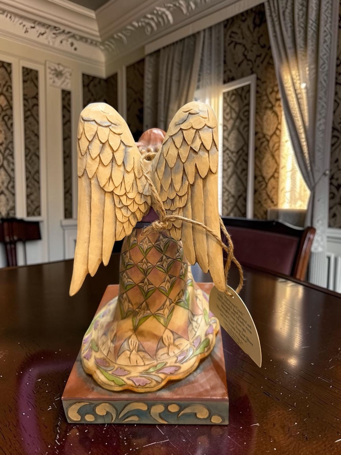 Jim Shore Heartwood Creek He's Always Listening Angel Figurine 3