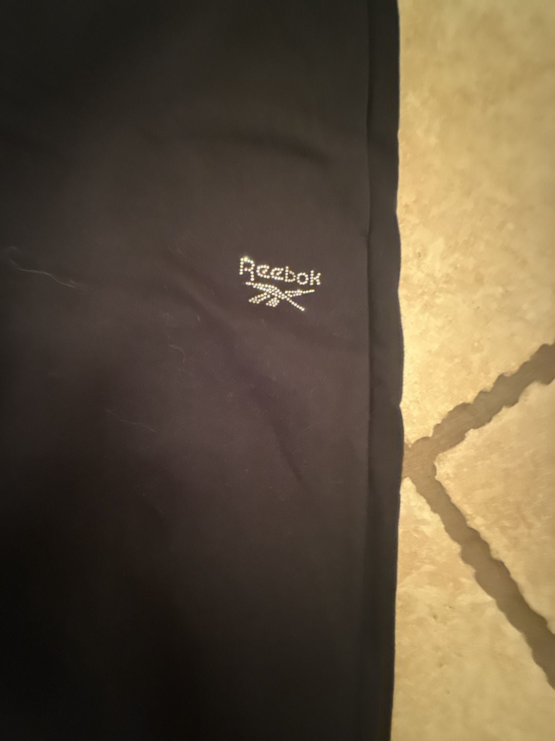 Reebok Cuffed Sweatpants Size M Black 4