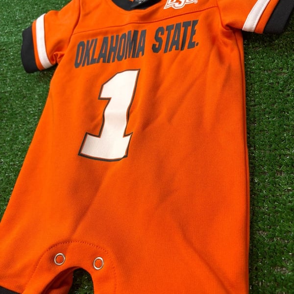 Colosseum Oklahoma State Cowboys Football Romper Size 3-6 Mos. Orange #1