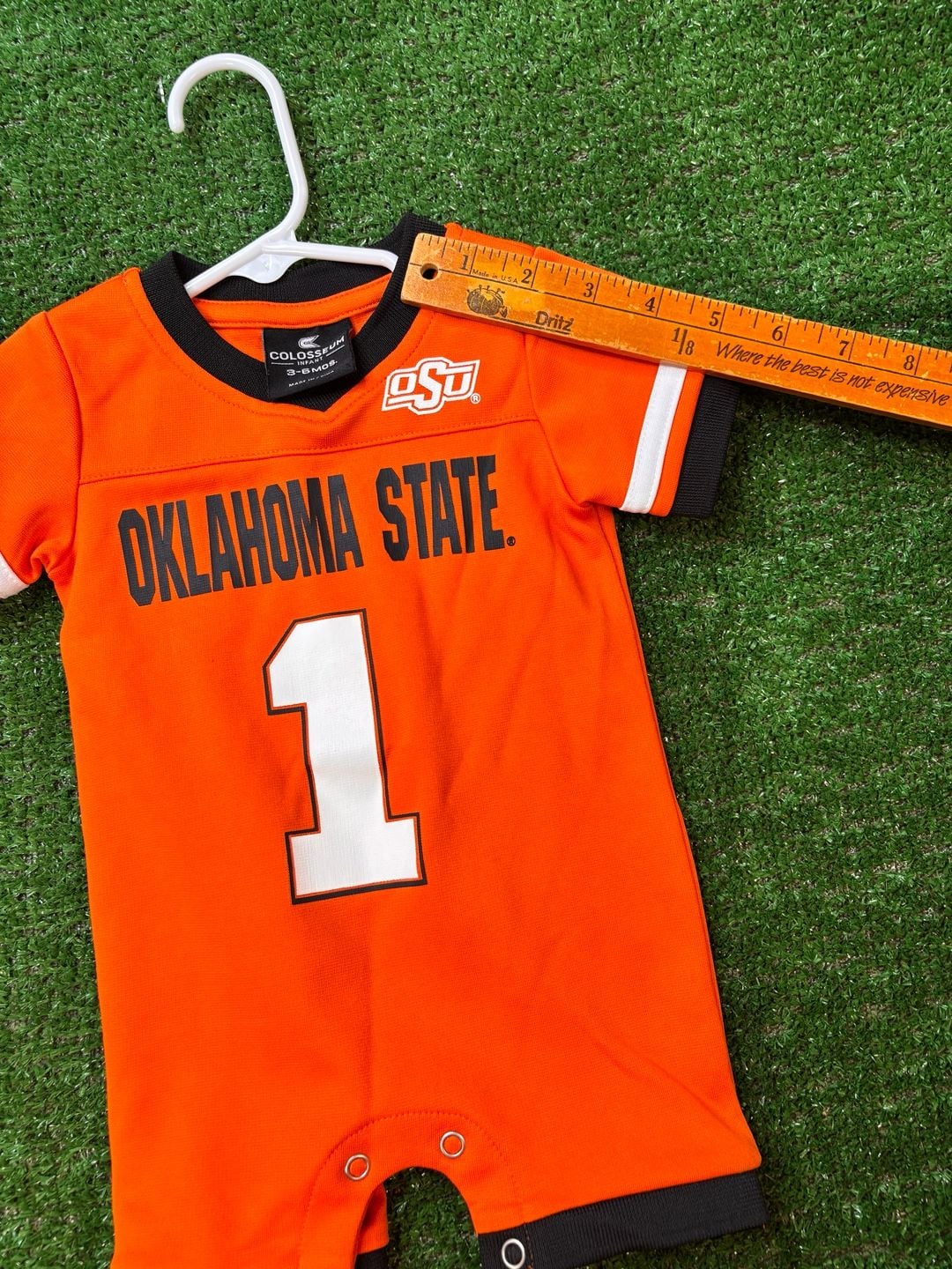 Colosseum Oklahoma State Cowboys Football Romper Size 3-6 Mos. Orange #1 7