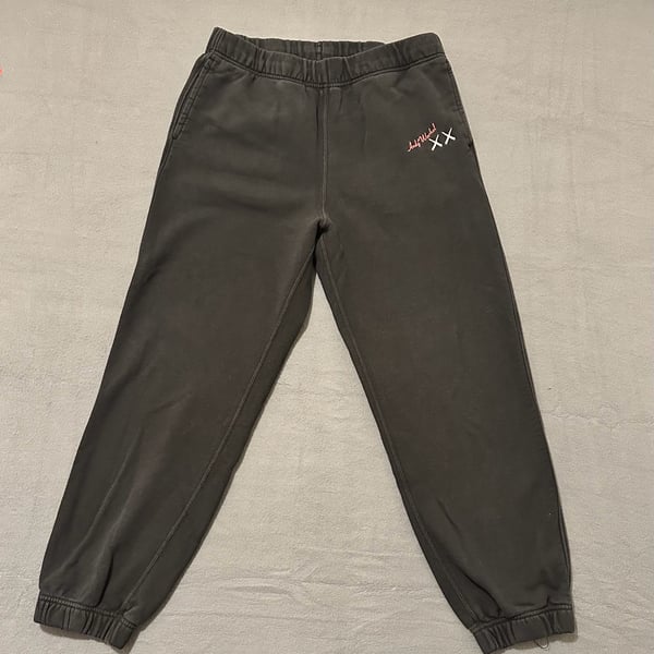 Uniqlo KAWS x Andy Warhol Sweatpants Size L Black Fleece Joggers