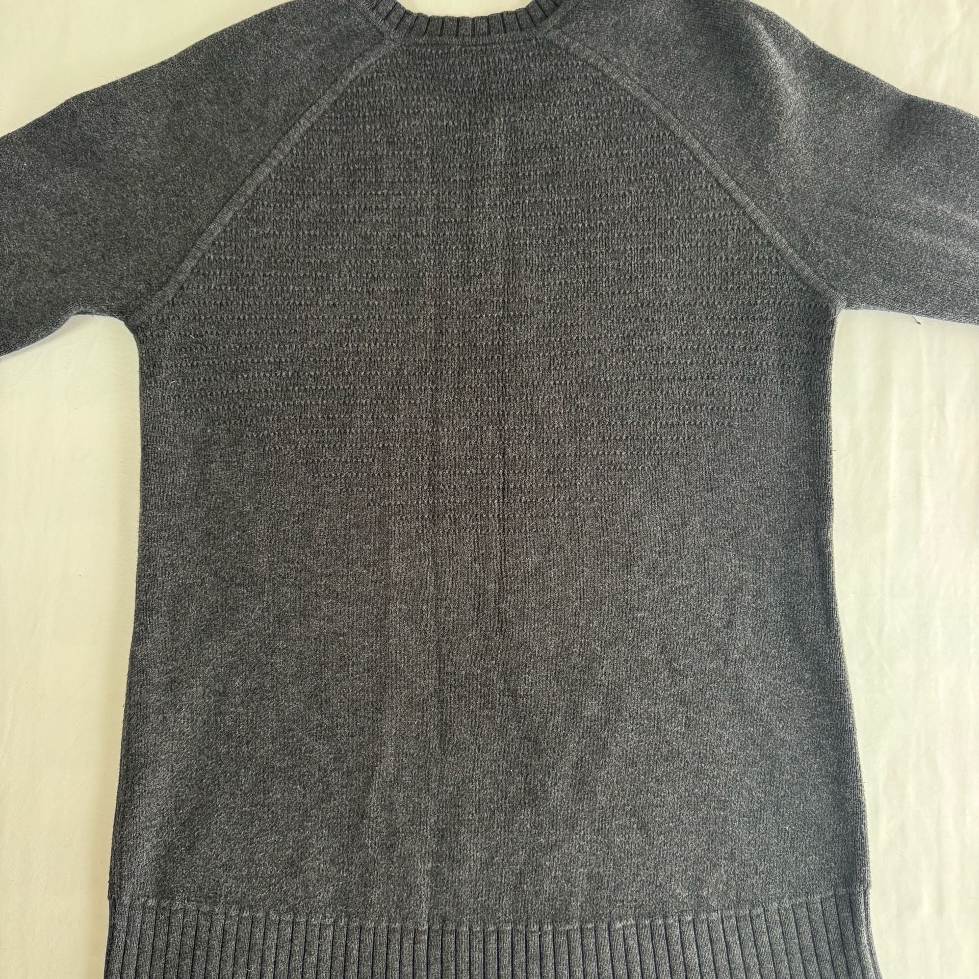 Lululemon Still Lotus Sweater Size M Gray Yak Blend 9