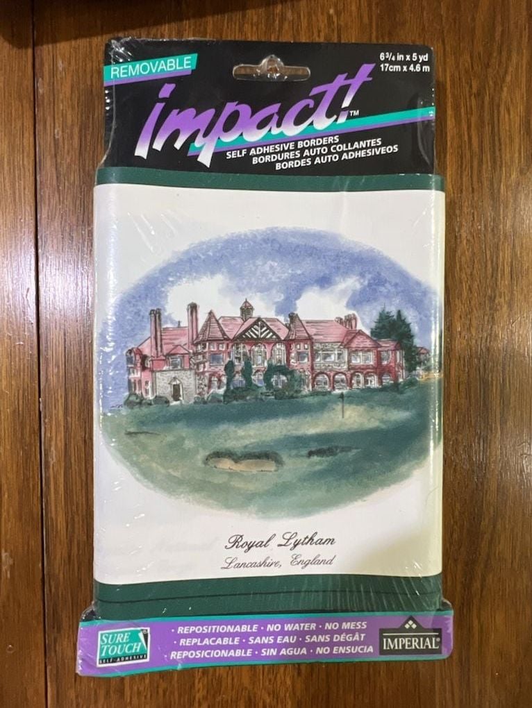 Lot of 5 Imperial Impact Self Adhesive Wallpaper Border Golf Courses 3