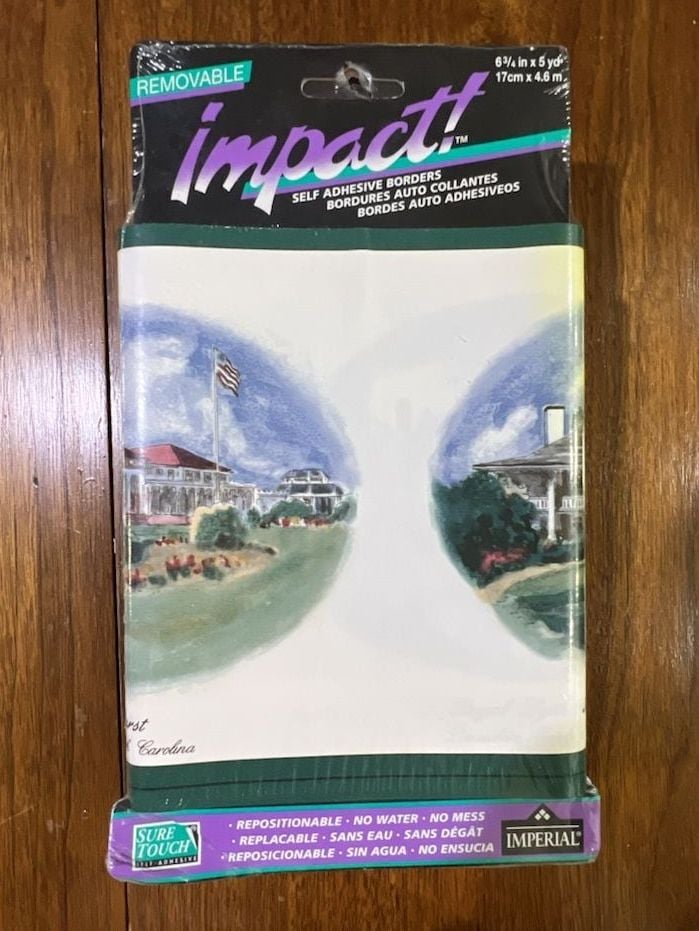 Lot of 5 Imperial Impact Self Adhesive Wallpaper Border Golf Courses 6