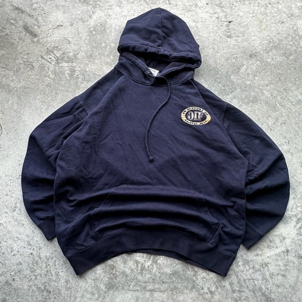 Tawoos Operation Iraqi Freedom Hoodie XL Navy Blue Graphic Sweatshirt