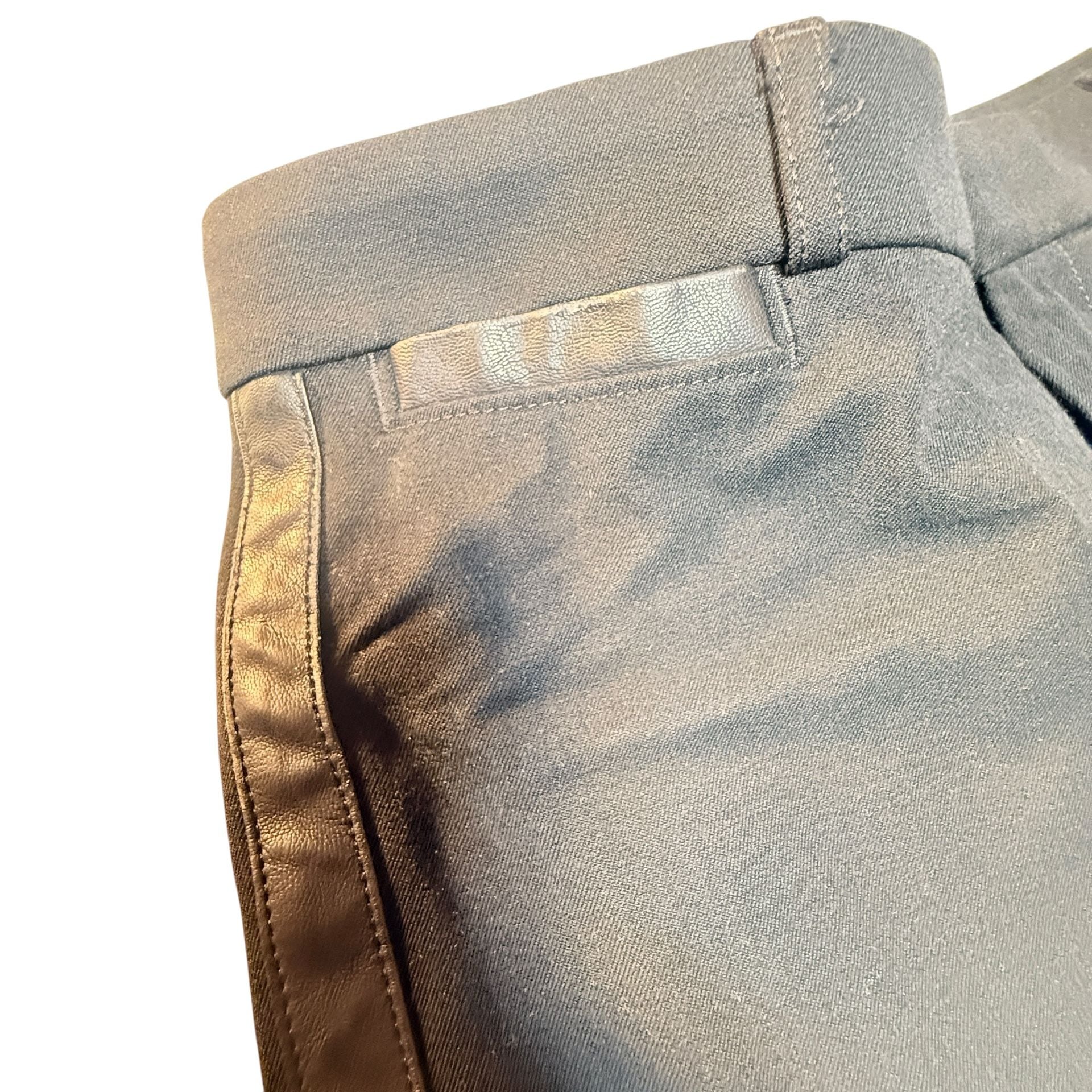 Banana Republic Sloan Pants Size 8 Black Tuxedo Stripe 9