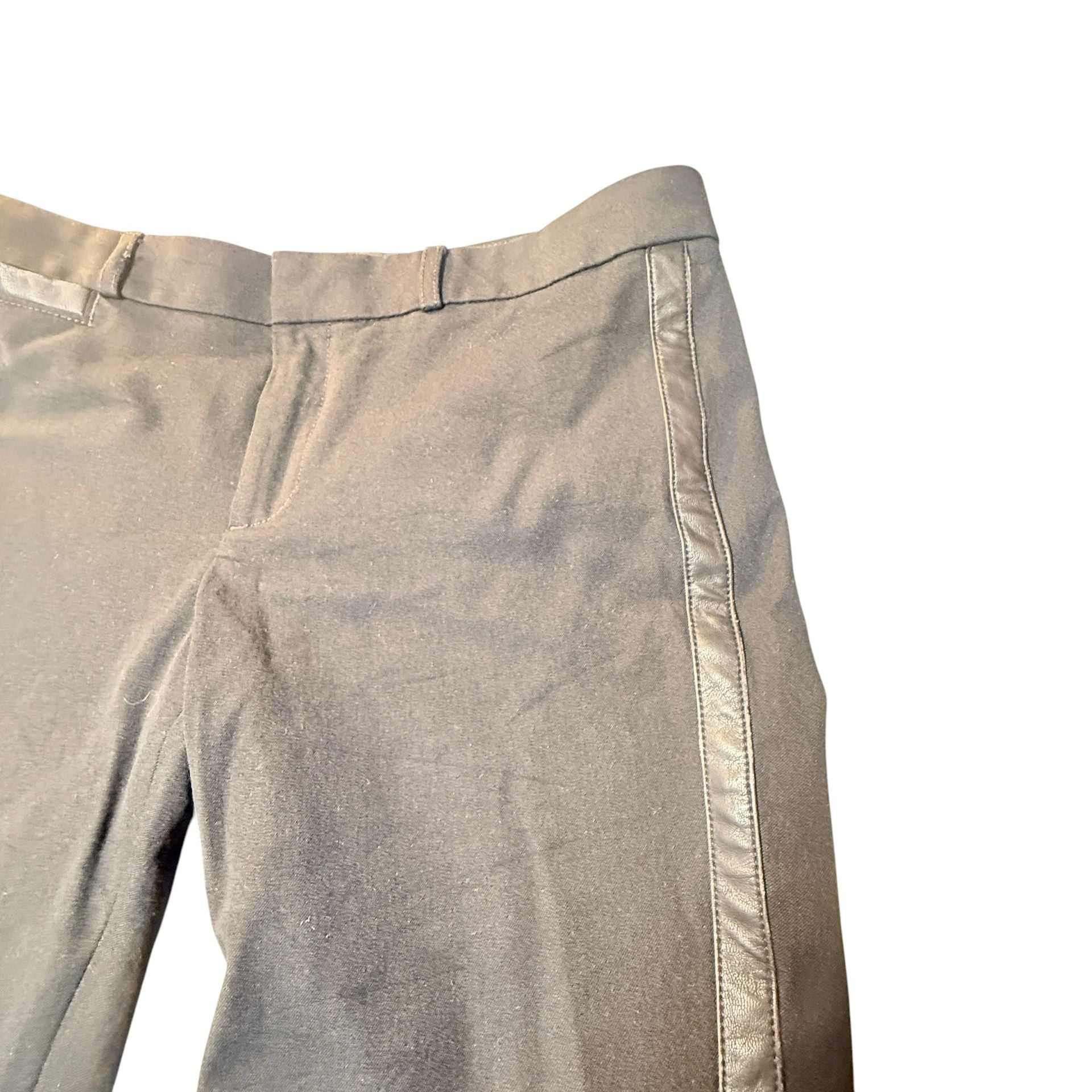 Banana Republic Sloan Pants Size 8 Black Tuxedo Stripe 11