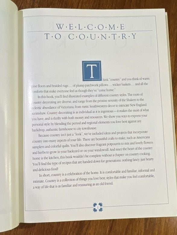Family Circle Make It Country Hardcover Book 1989 9