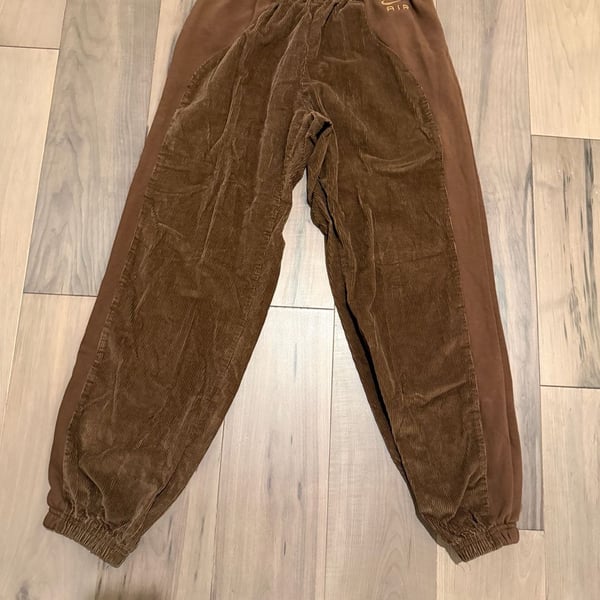 Nike Air Corduroy Sweatpants Size S Brown Joggers