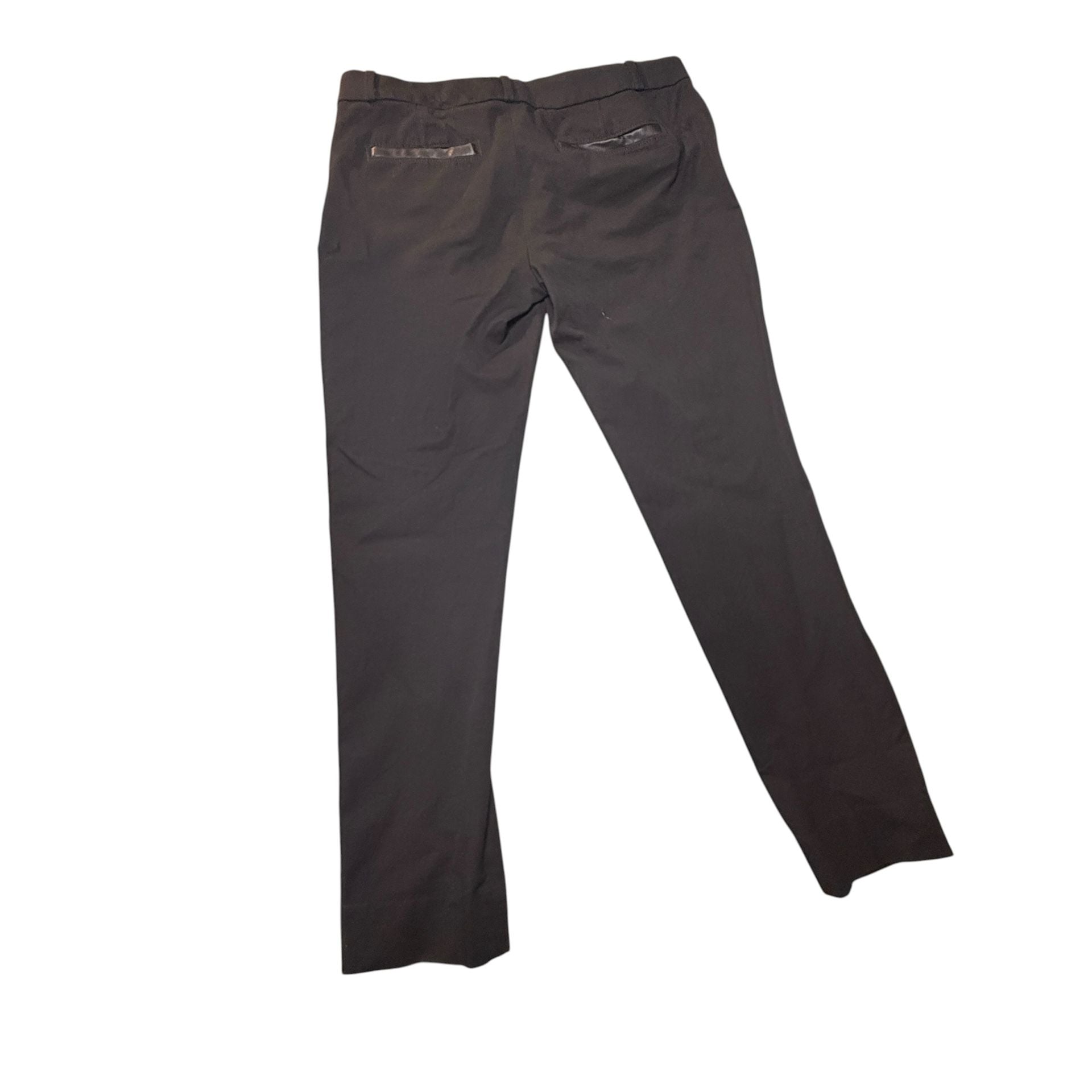 Banana Republic Sloan Pants Size 8 Black Tuxedo Stripe 7