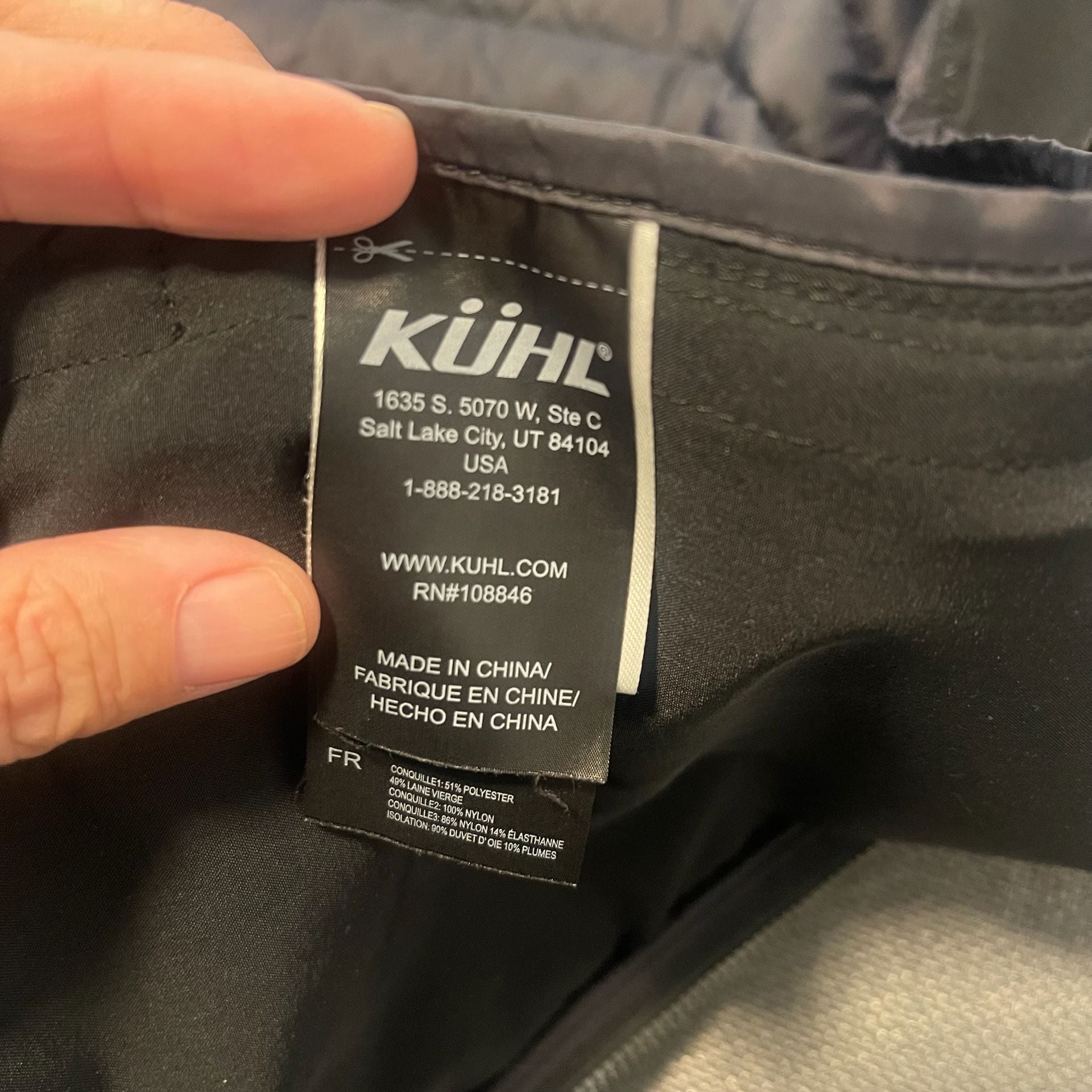 Kuhl Full Zip Jacket Size M Gray Hybrid Fleece Quilted Puffer 10