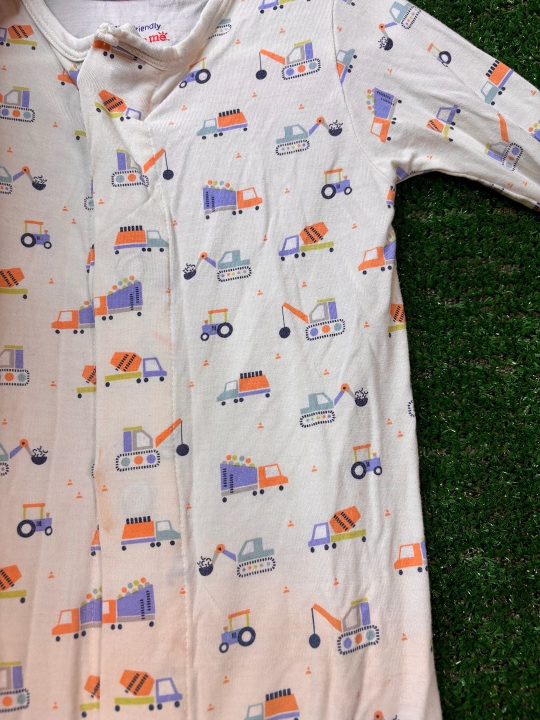 Magnetic Me Construction Trucks Footie Size 12-18 Months 7