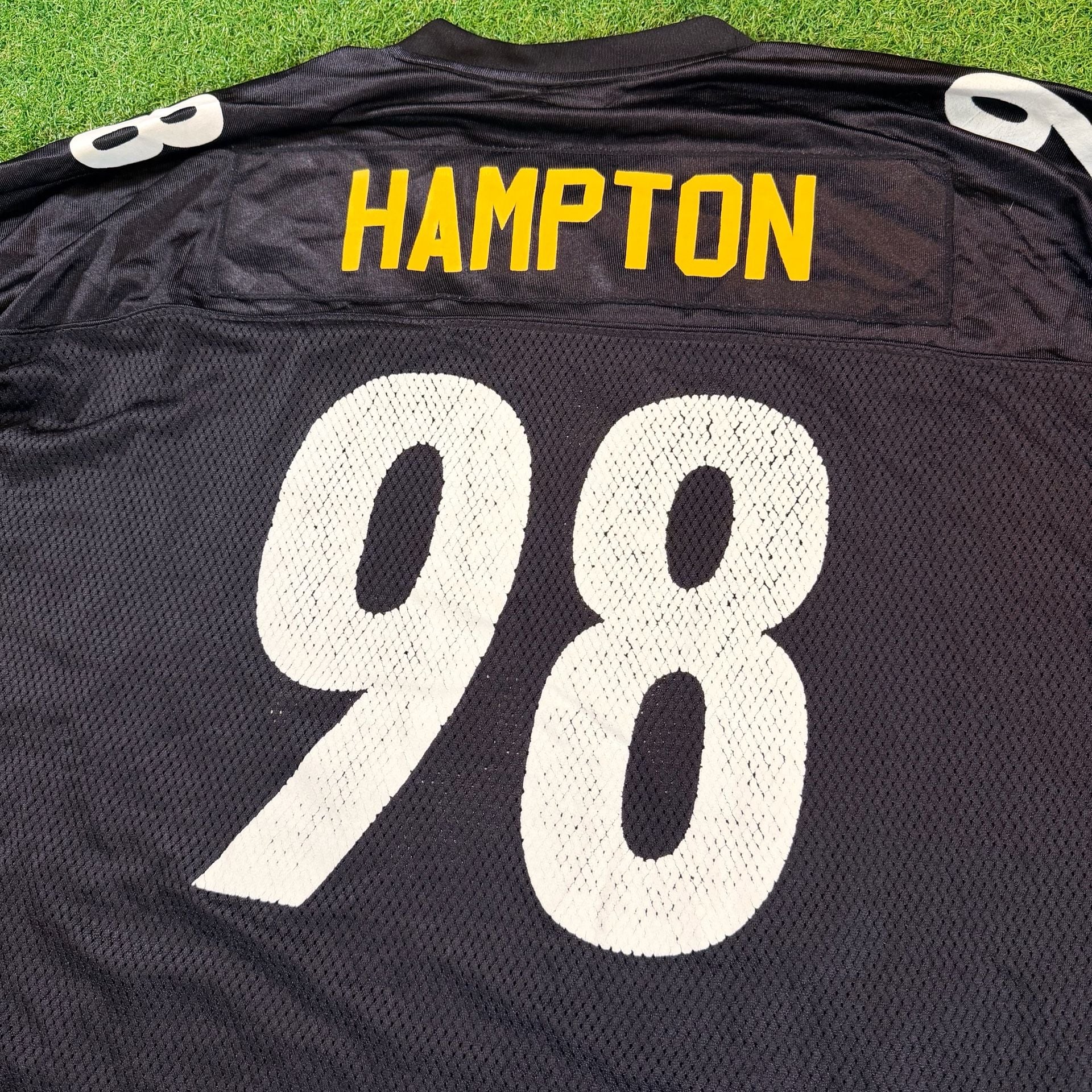 Reebok NFL Equipment Pittsburgh Steelers Casey Hampton Jersey Size 5XL Black 8