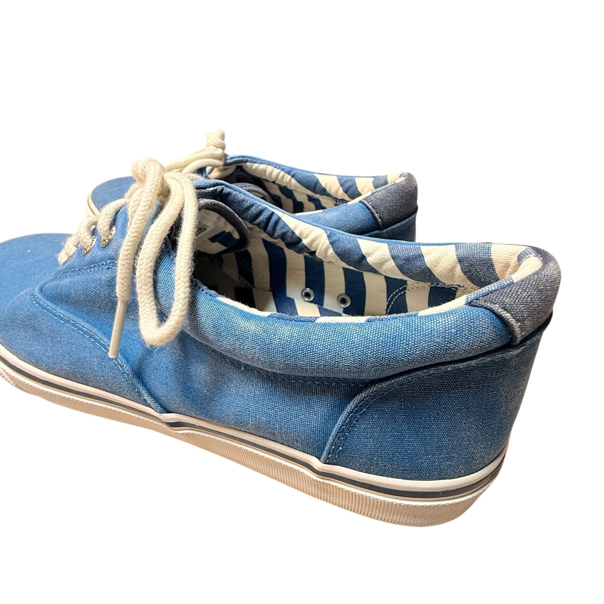 Sperry Top-Sider Striper II CVO Sneakers Blue Canvas Size 13 8