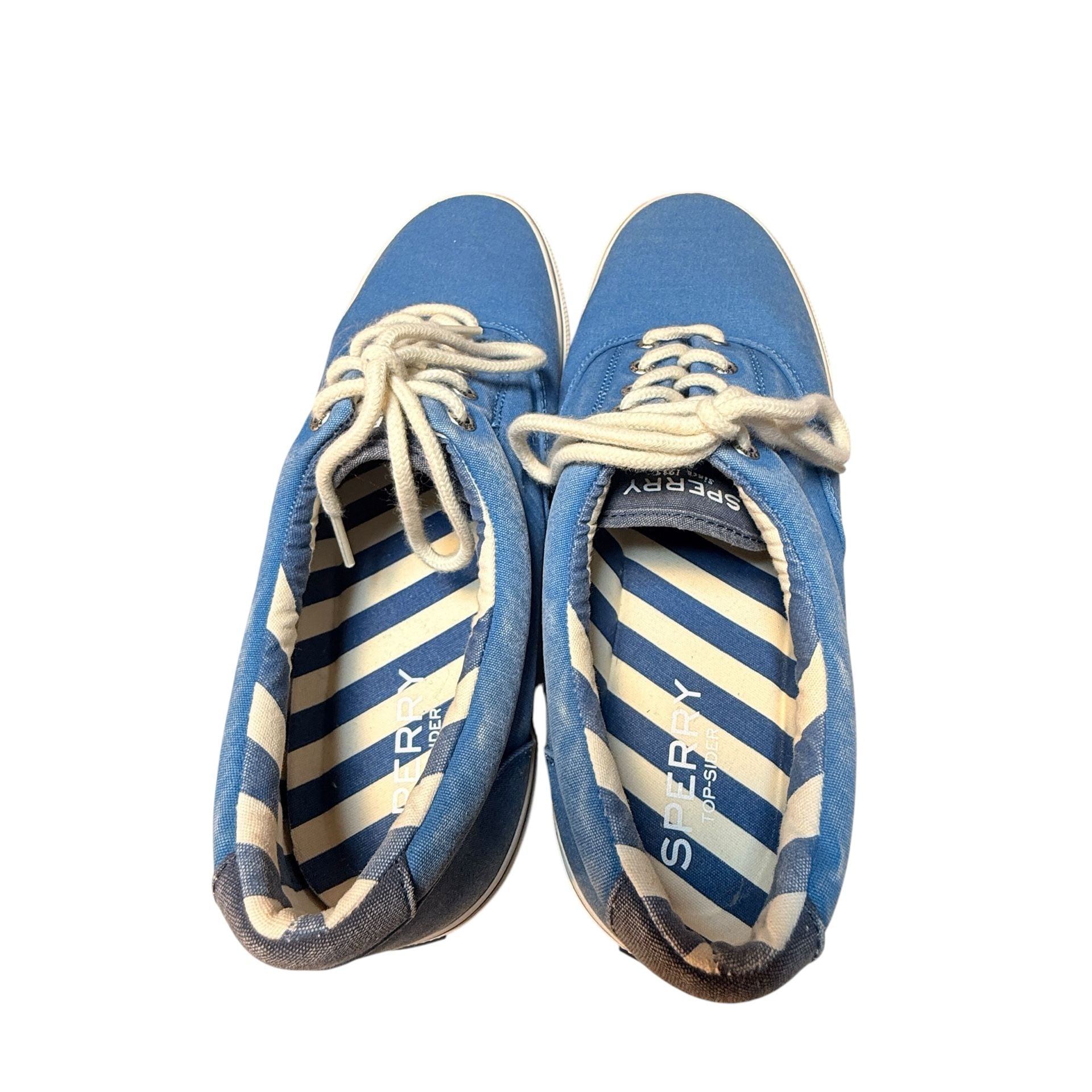 Sperry Top-Sider Striper II CVO Sneakers Blue Canvas Size 13 10