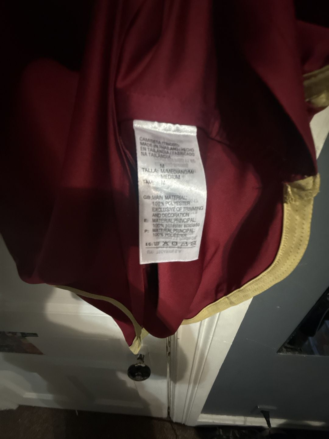 Adidas Venezuela Home Soccer Jersey Size M Burgundy Gold 4