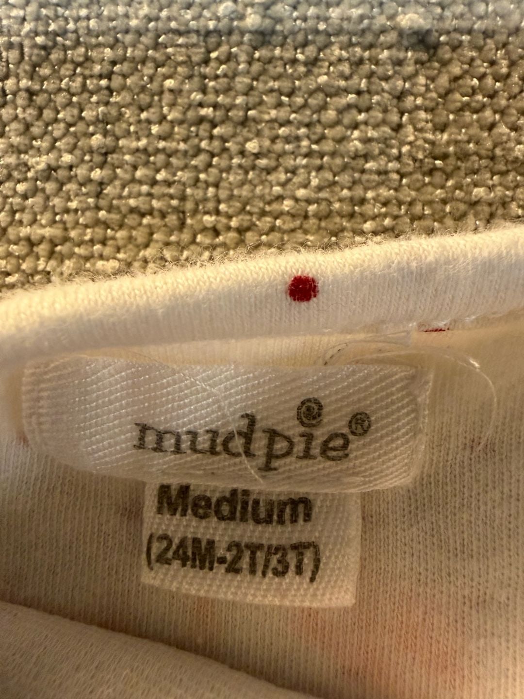 Mudpie Very Merry Polka Dot Long Sleeve Top Medium (24M-2T/3T) 3