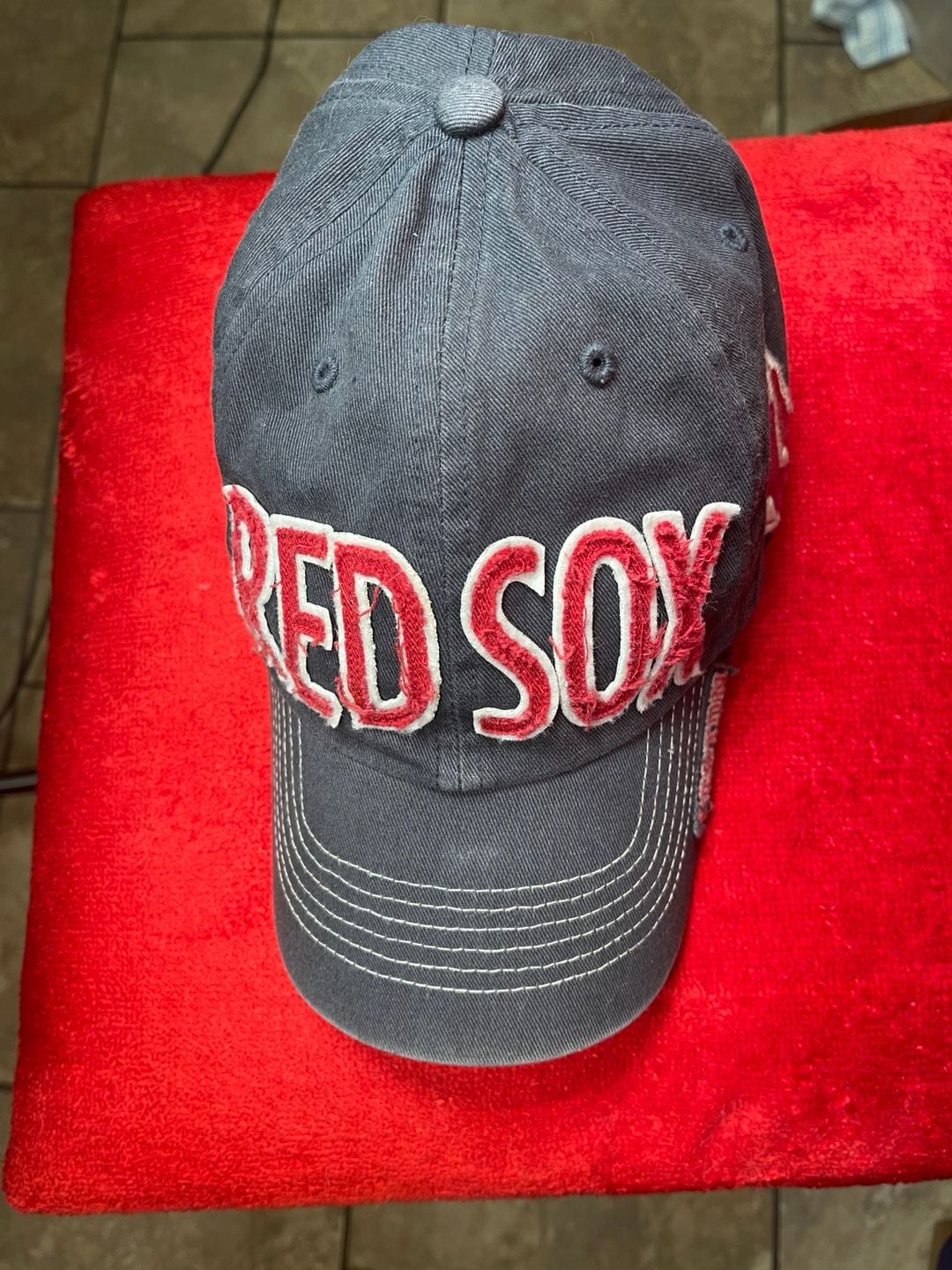 Boston Red Sox MLB Hat Distressed Grey Cap 2