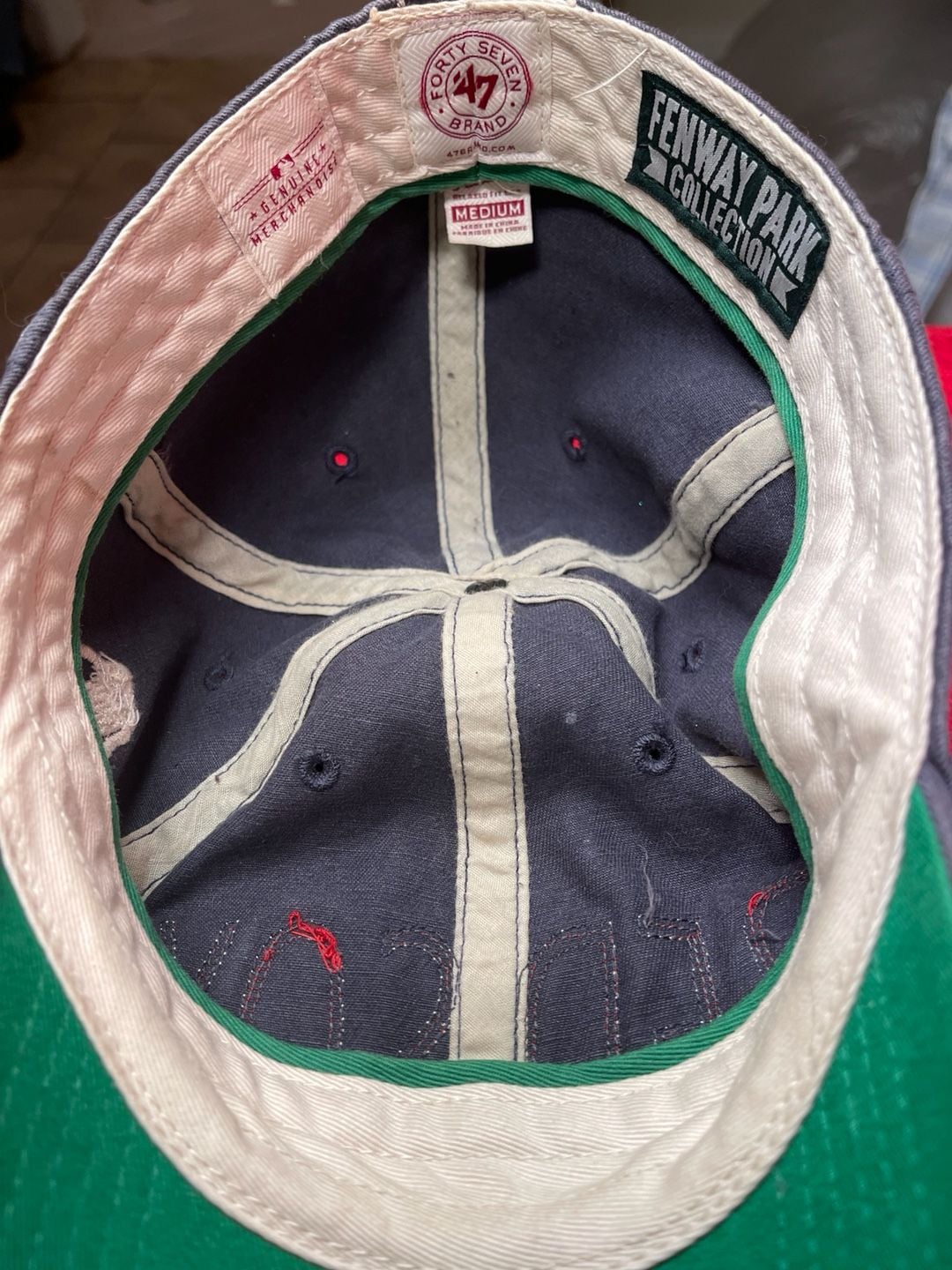 Boston Red Sox MLB Hat Distressed Grey Cap 5