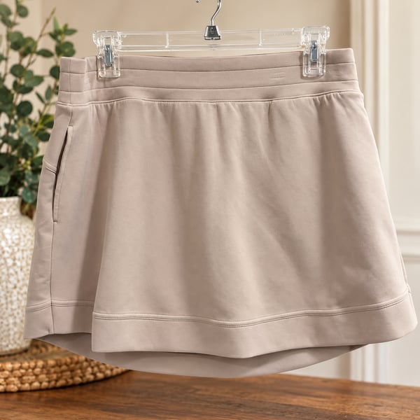 NWT Tek Gear High Rise Skort Size XL Beige Athletic Stretch $30