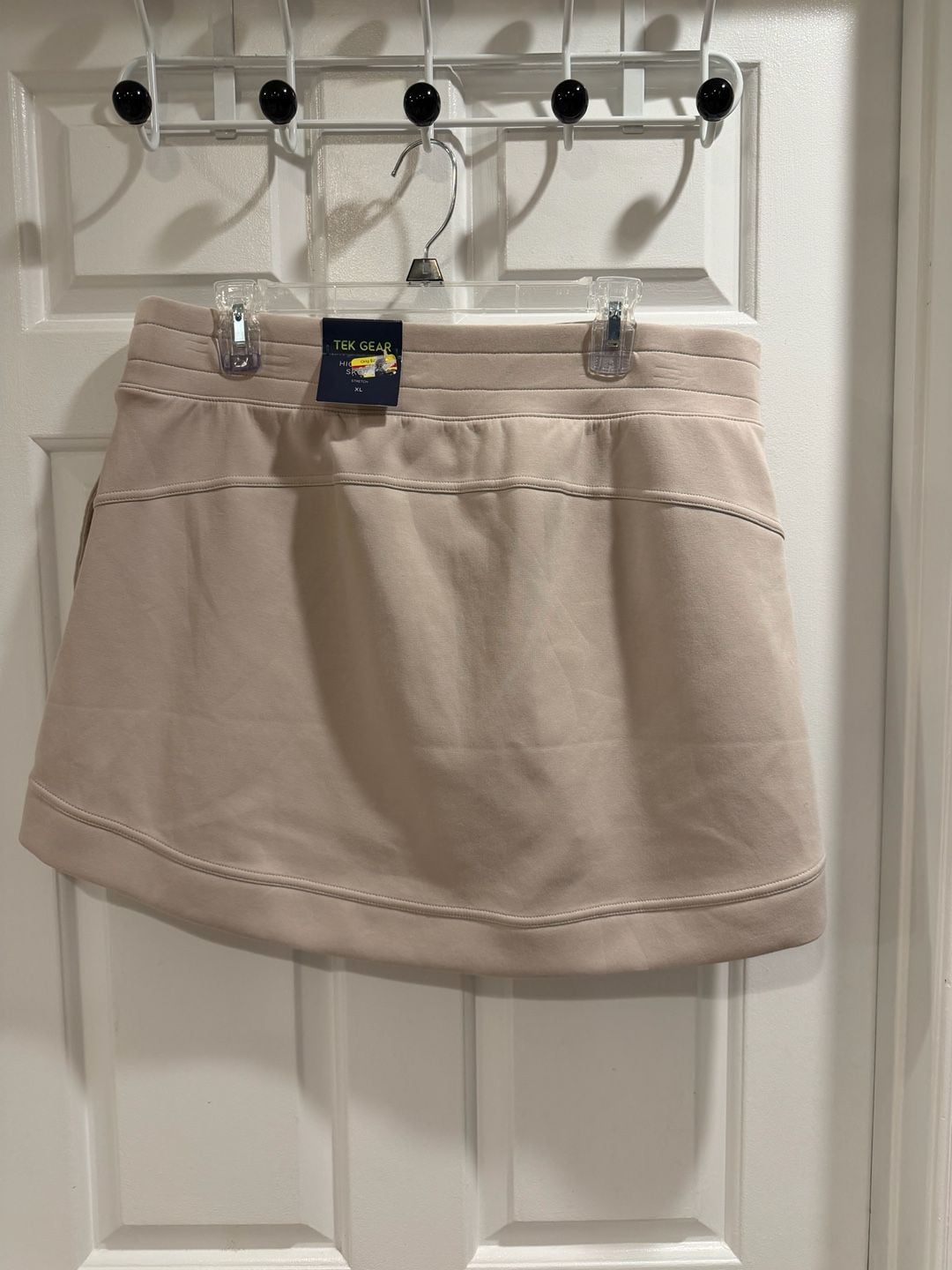 NWT Tek Gear High Rise Skort Size XL Beige Athletic Stretch $30 4