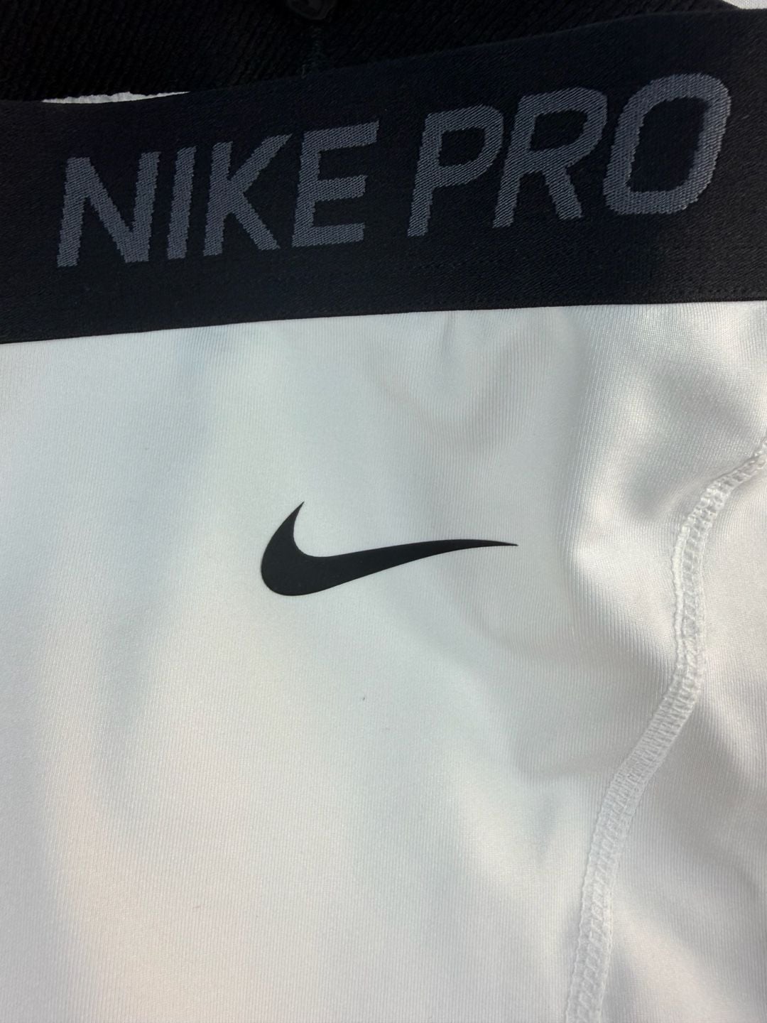 Nike Pro Compression Shorts Size L White Dri-FIT 4