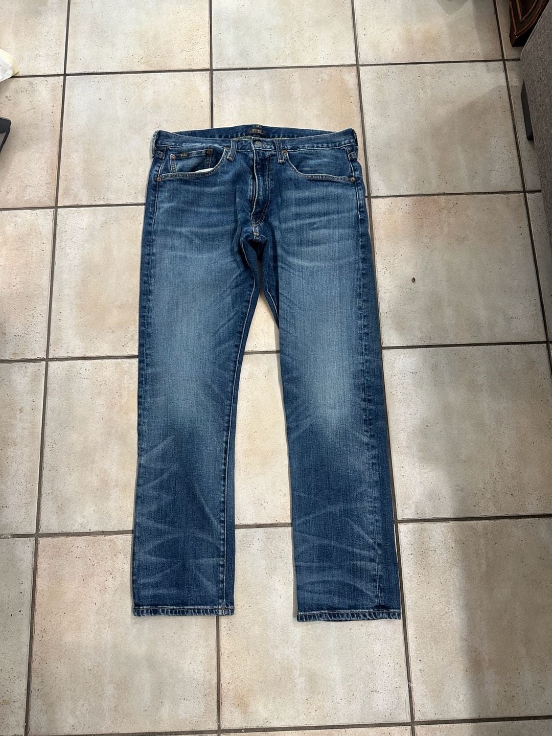Polo Ralph Lauren Warick Slim Straight Jeans 33x30 Blue Denim 2