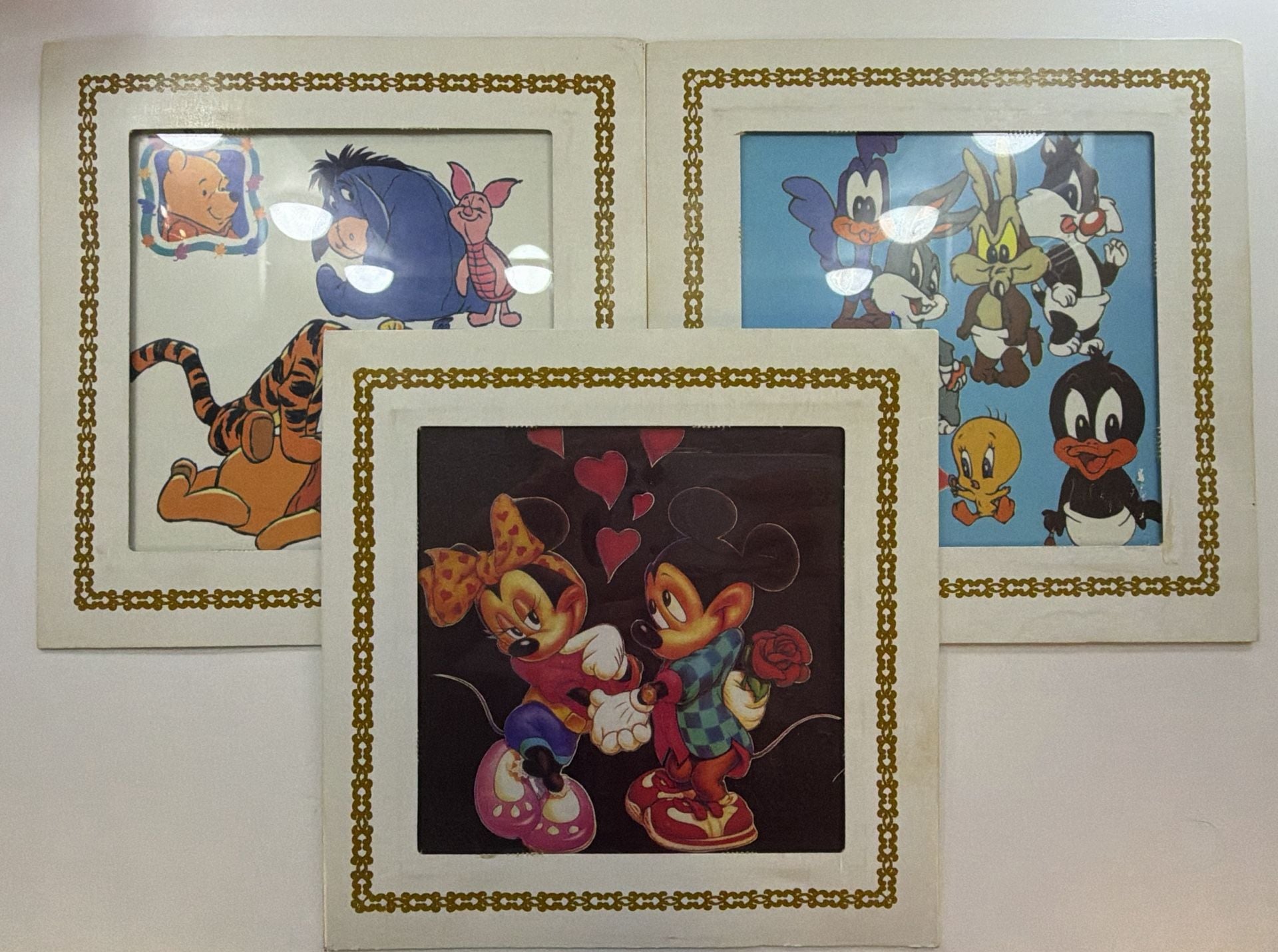 Vintage Cartoon Framed Art Set 1
