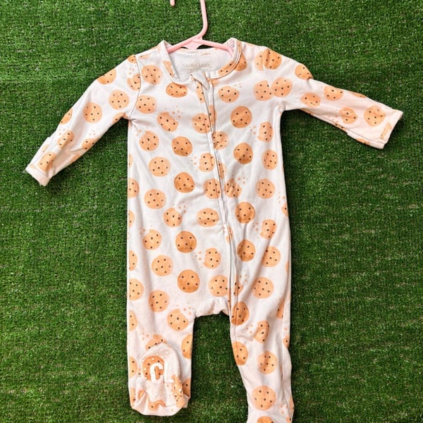 Caden Lane Cookie Sleep And Play Size 0-3 Months Footie Romper Pajamas