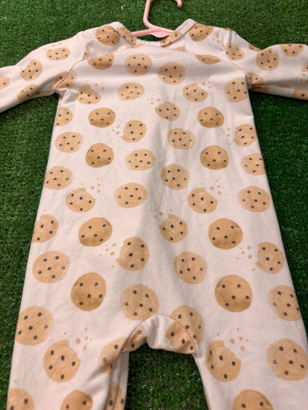 Caden Lane Cookie Sleep And Play Size 0-3 Months Footie Romper Pajamas 9